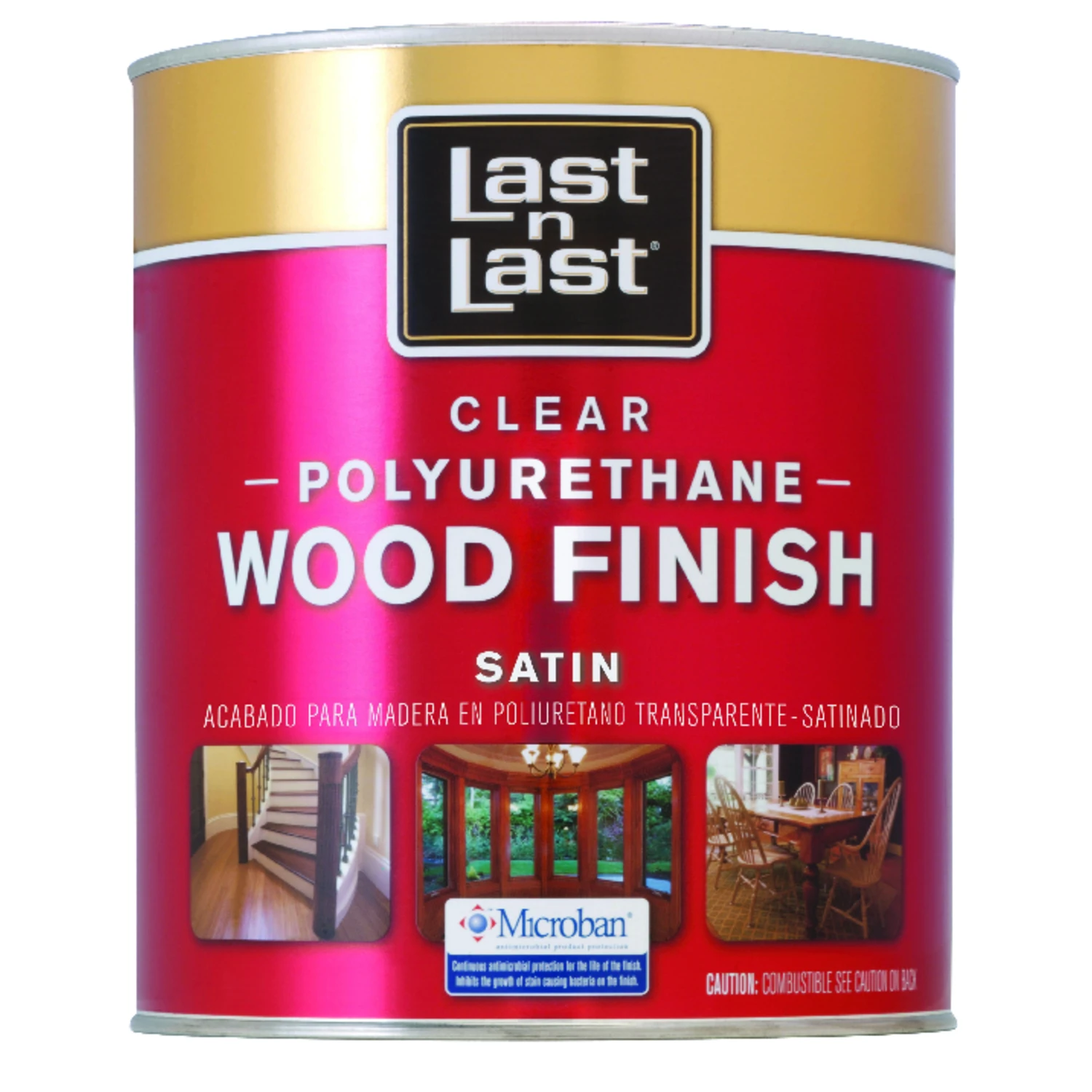 Satin Polyurethane Wood Finish, 1 Quart, Durable Protective Coating