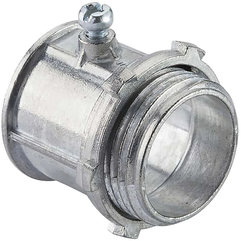0.5-inch Electrical Metallic Tubing Set Screw Connector - Die Cast Zinc