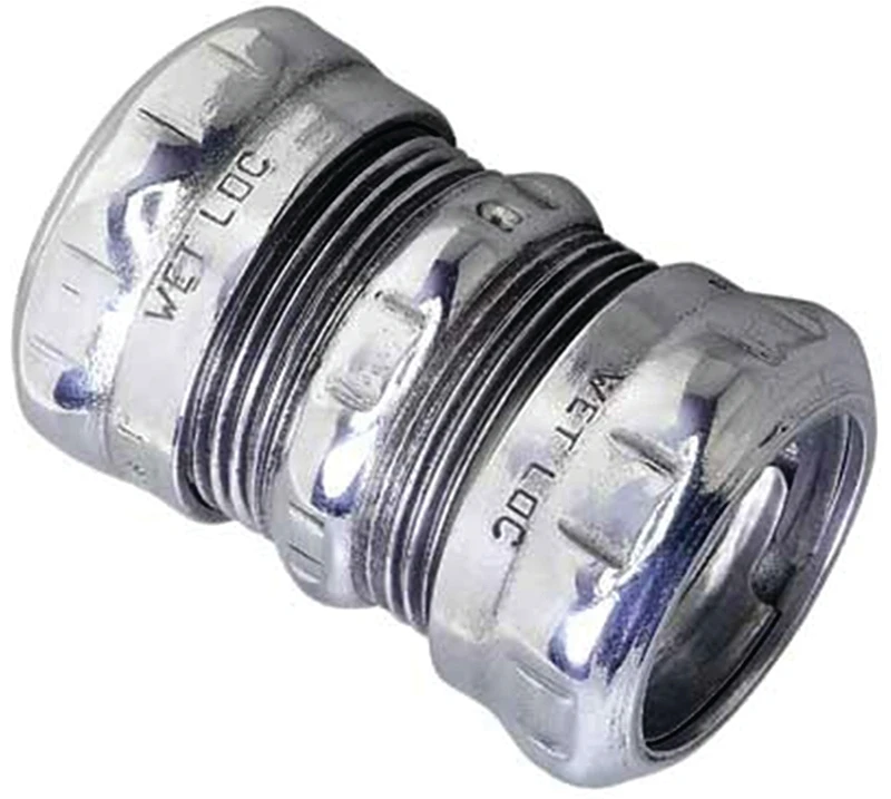 Raintite Steel Electrical Metallic Tubing Conduit Coupler, 1-1/2 Inch