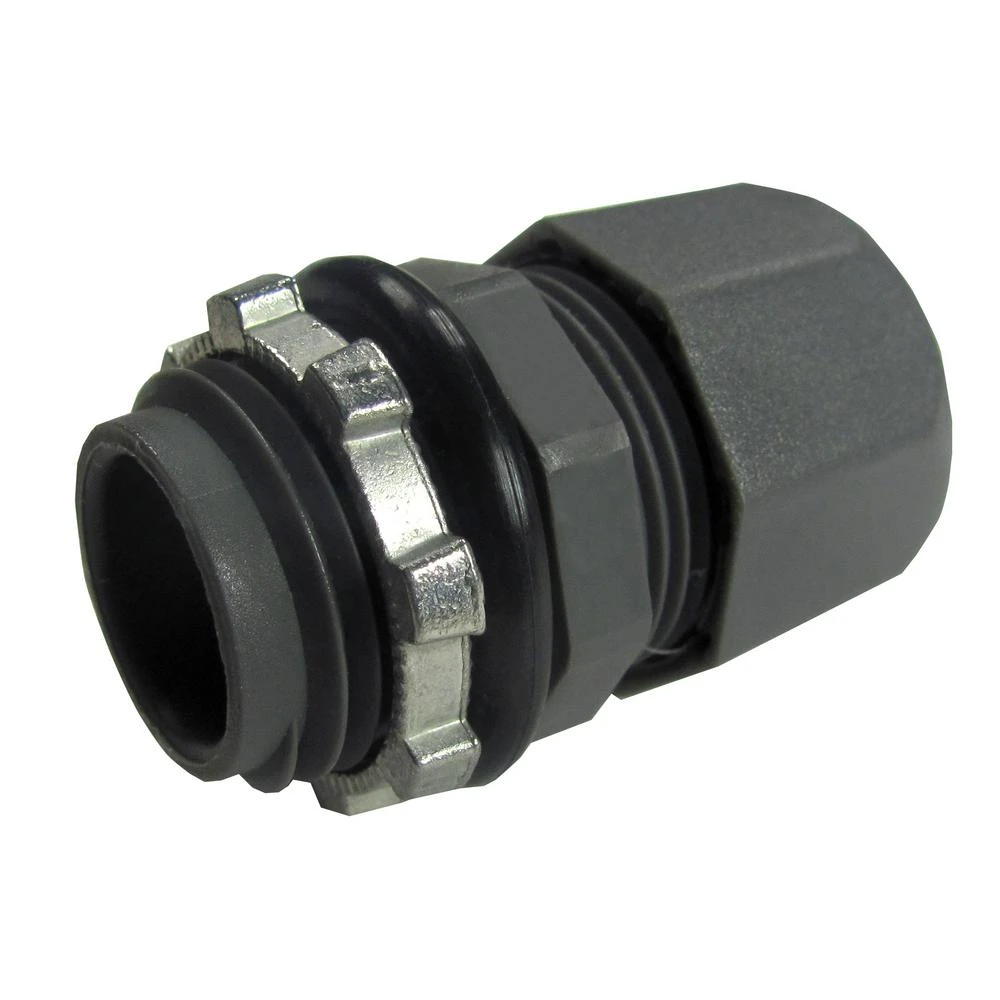 Non-metallic Strain Relief Connector, 1/2-inch For Indoor Use