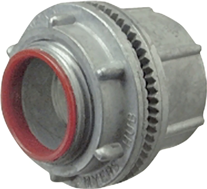 Indoor and Outdoor Watertight Zinc Conduit Hub, 2 Inch