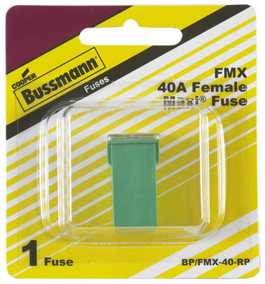 Green Female Maxi Fuse 40 Amp High Current Automotive Fuse