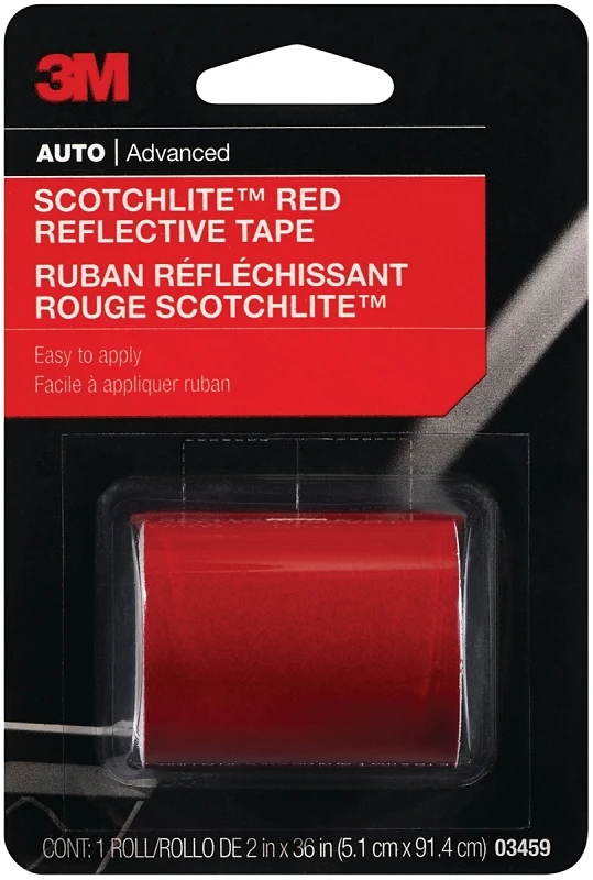 3m Scotchlite Reflective Safety Tape, Red, 2 X 36-inches For Enhanced Visibility