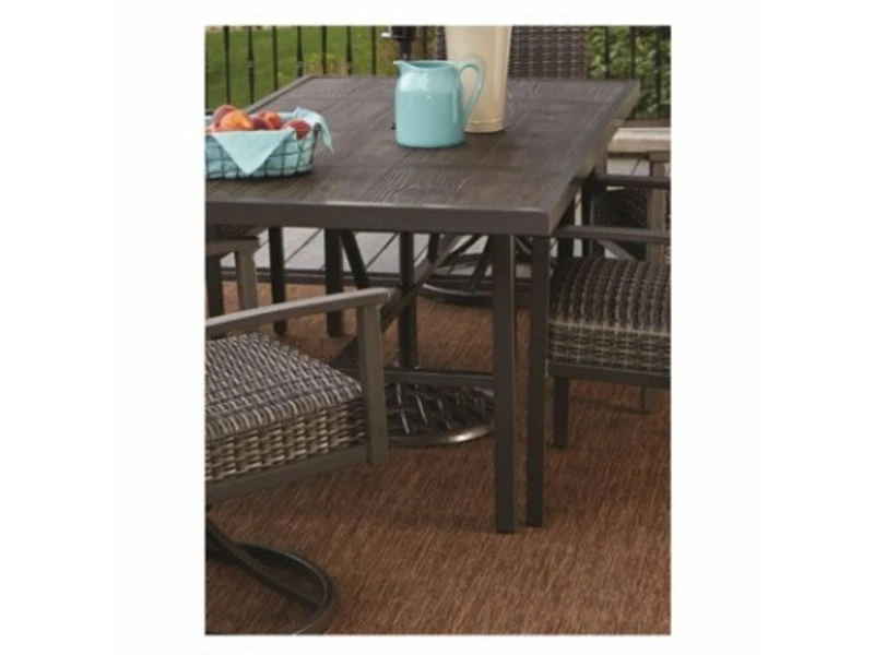 Nantucket Patio Dining Table, Steel, 40 X 72 Inches, Cft Top