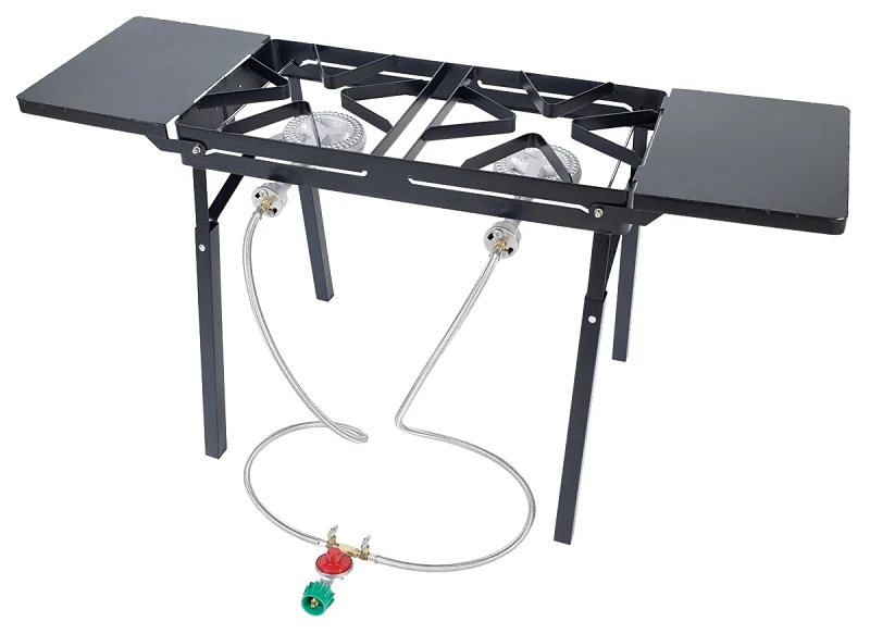 110,000 Btu Propane Gas Dual Burner Patio Stove, Model Db375