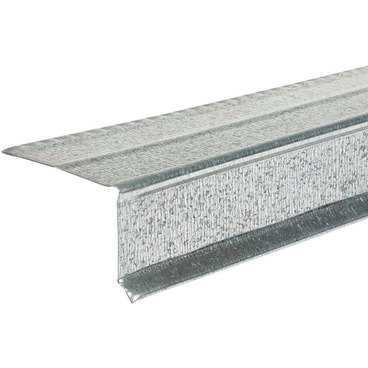 Drip Edge, Standard Mill Finish, Galvanized Steel, 1.5 Inch by 1 Inch by 10 Feet