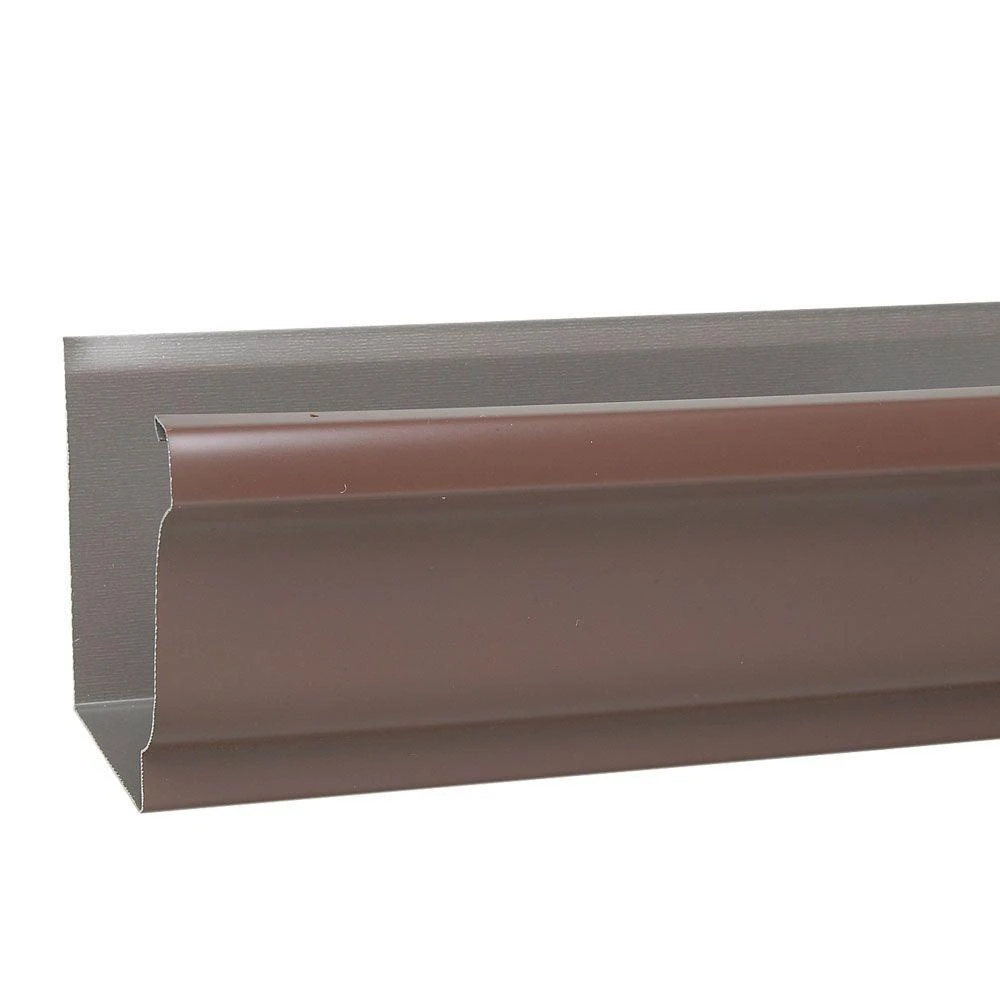 Amerimax 4 In. X 10 Ft. Brown Galvanized Steel K-style Gutter