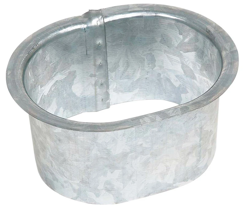 2 In. H X 3 In. W X 3 In. L Galvanized Steel B Style Gutter Outlet