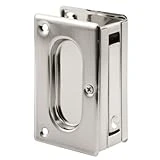Pocket Door Passage Pull Handle, Satin Nickel Finish, 3.75 Inches Tall