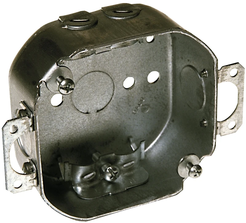 15.5 Cu In Octagon Steel Electrical Box, 4 X 1.5-inch, Model 150