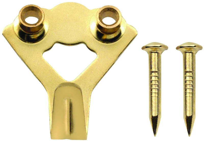 100 Lb Brass-plated Steel Concrete And Brick Picture Hanger - Model 50037