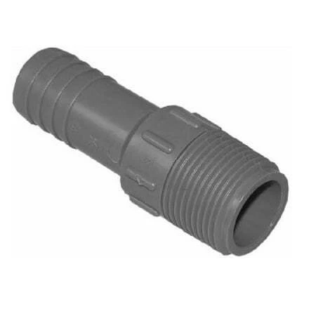 1/2 Inch Poly Male Pipe Thread Insert Adapter, Model 1436-005bc