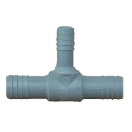 Plastic Pipe Insert Tee, 3/4 Inch, Polyethylene Fitting