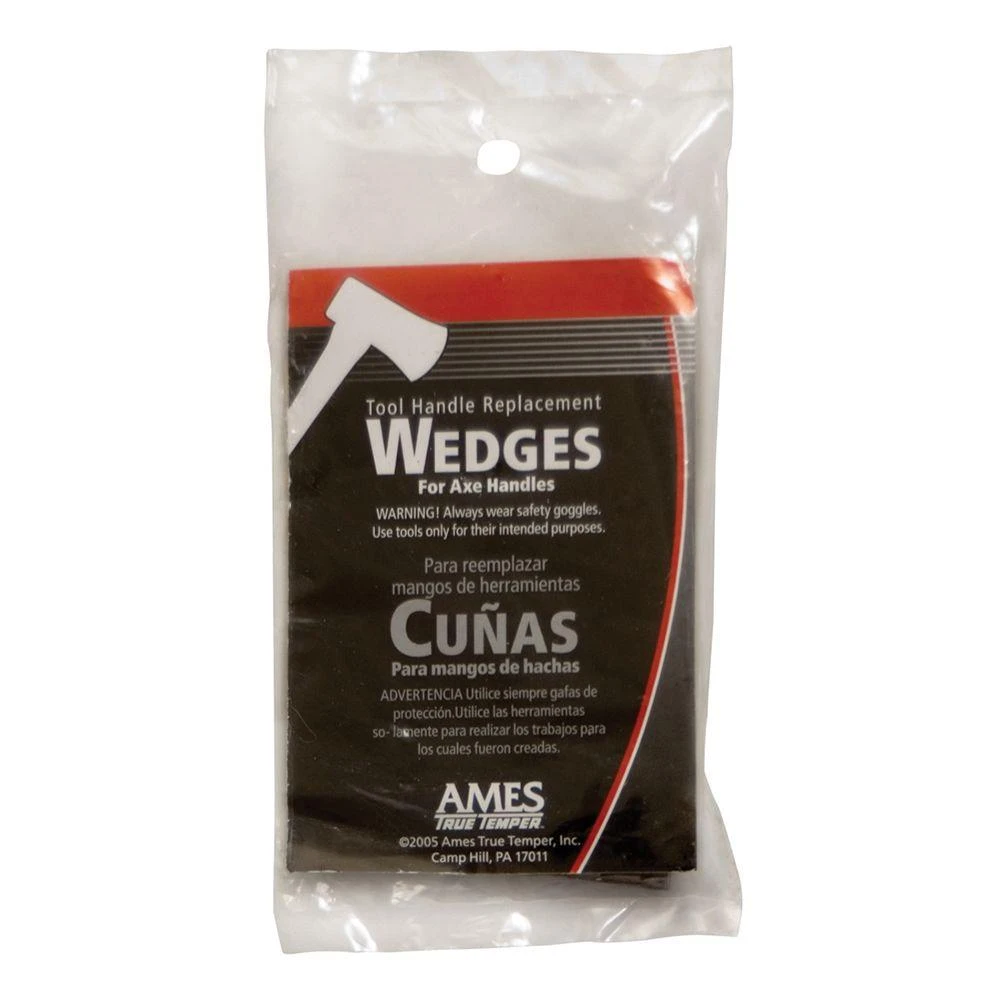 Axe Wedge Kit - 1 Steel Wedge & 1 Wood Wedge For Wood Handles