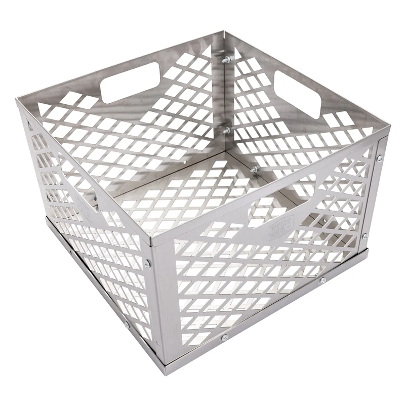Stainless Steel Firebox Charcoal Basket For Offset Smokers, 12.3"