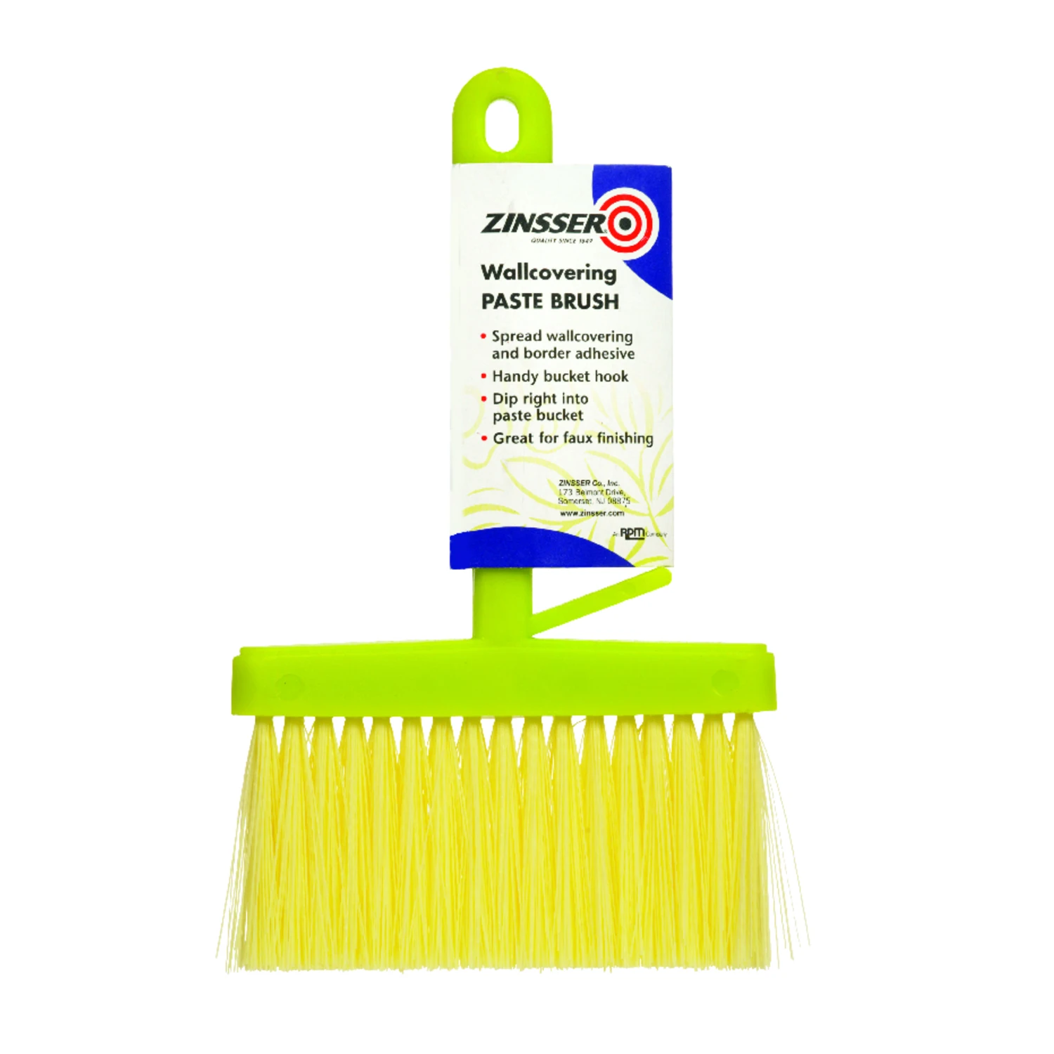 Wallcovering Paste Brush, 6-Inch, Durable Bristles for Wallpaper Adhesive Application