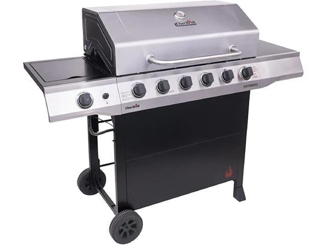 Cruise Control Amplifire Gas Grill with Three Burners, Stainless Steel Construction