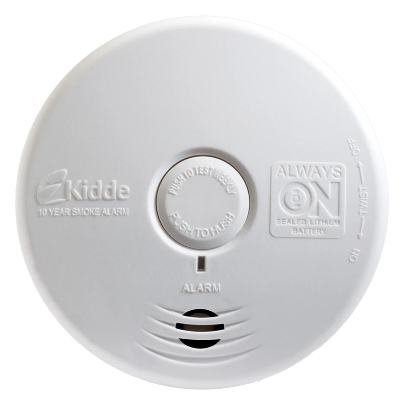 Worry-free Battery-powered Photoelectric Smoke Detector With 10-year Battery Life