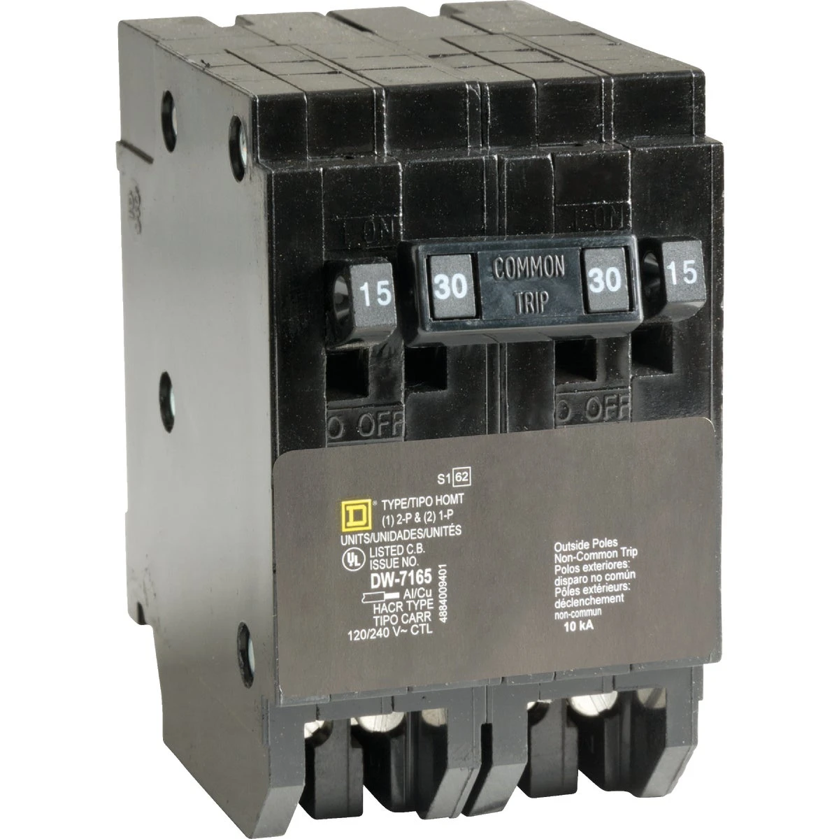 2-15/1-30 AMP CIRCUIT BREAKER