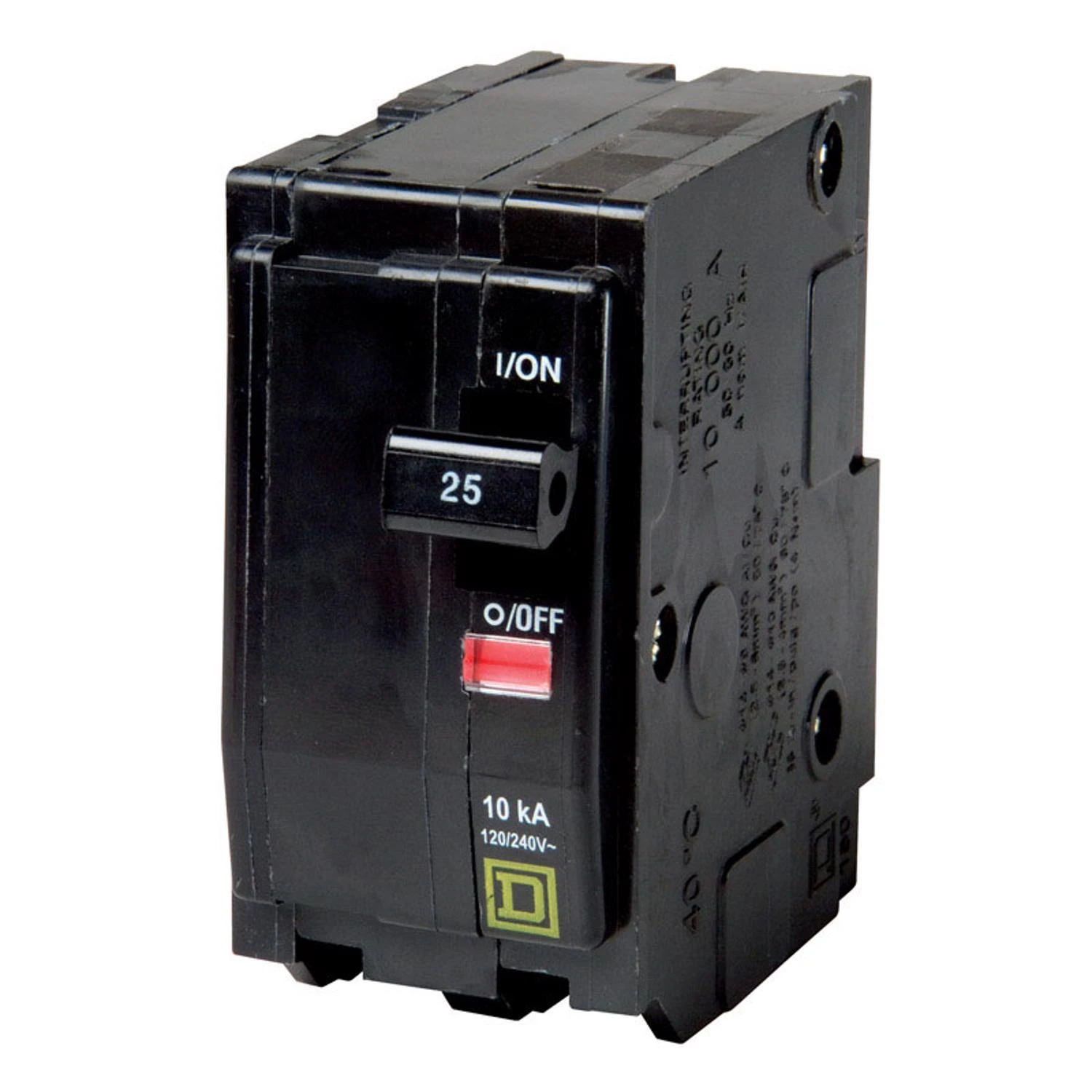 Square D Qo 25 Amp Double-pole Circuit Breaker With Visi-trip Indicator