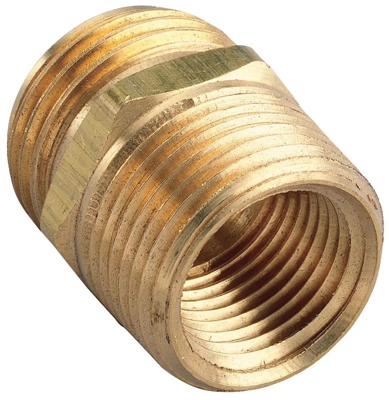 Underground Sprinkler Brass Fitting, 3/4 MHT x 3/4 MIP x 1/2 In. FIP