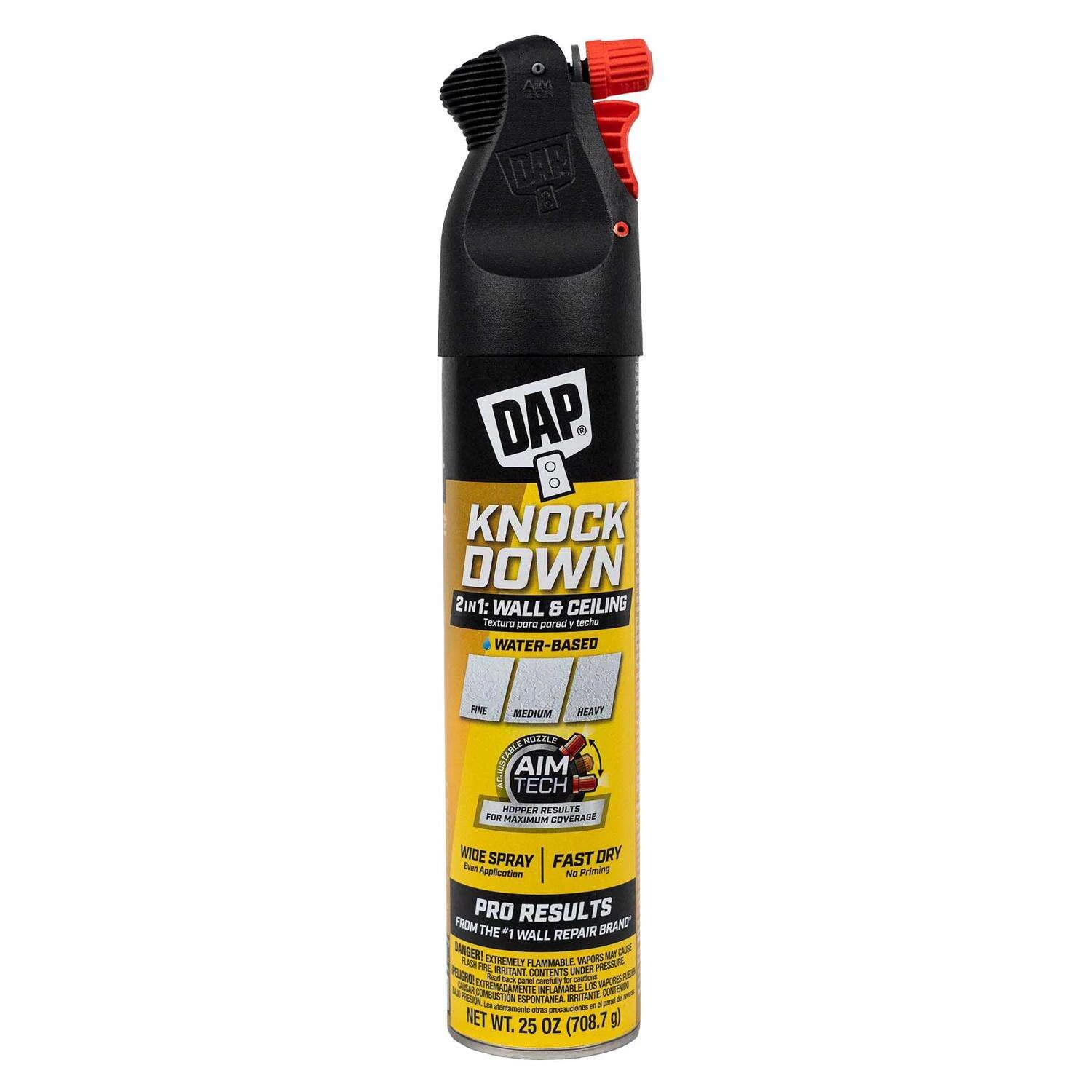 25 Oz. 2-in-1 Knockdown Water-based Spray Texture With Aimtech Nozzle