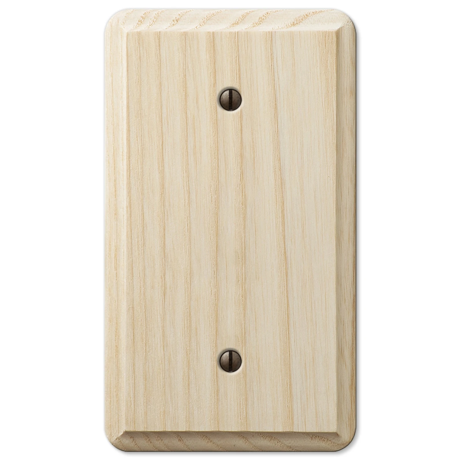 Contemporary Wall Plate, Unfinished Ash Wood, 1 Blank
