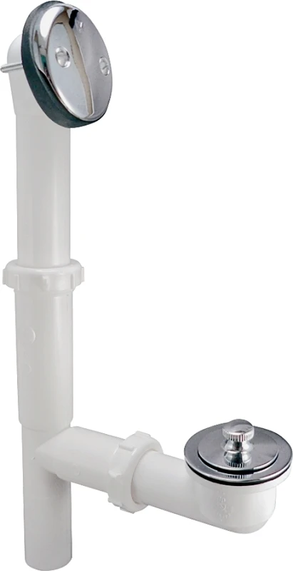 1-1/2" Plastic Bath Drain With Polished Chrome Lift'n Turn Assembly
