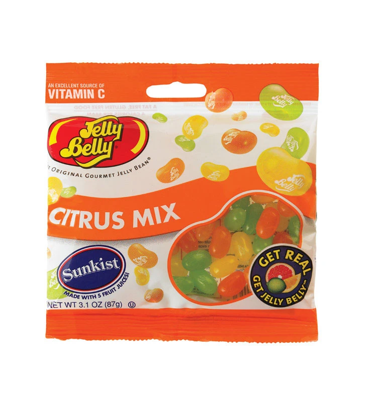 Sunkist Citrus Mix Jelly Beans 3.1 Oz - Delicious Fruit Flavors