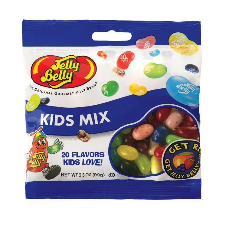 Gourmet Jelly Beans Kids Mix Grab and Go Bag 3.5 Ounce