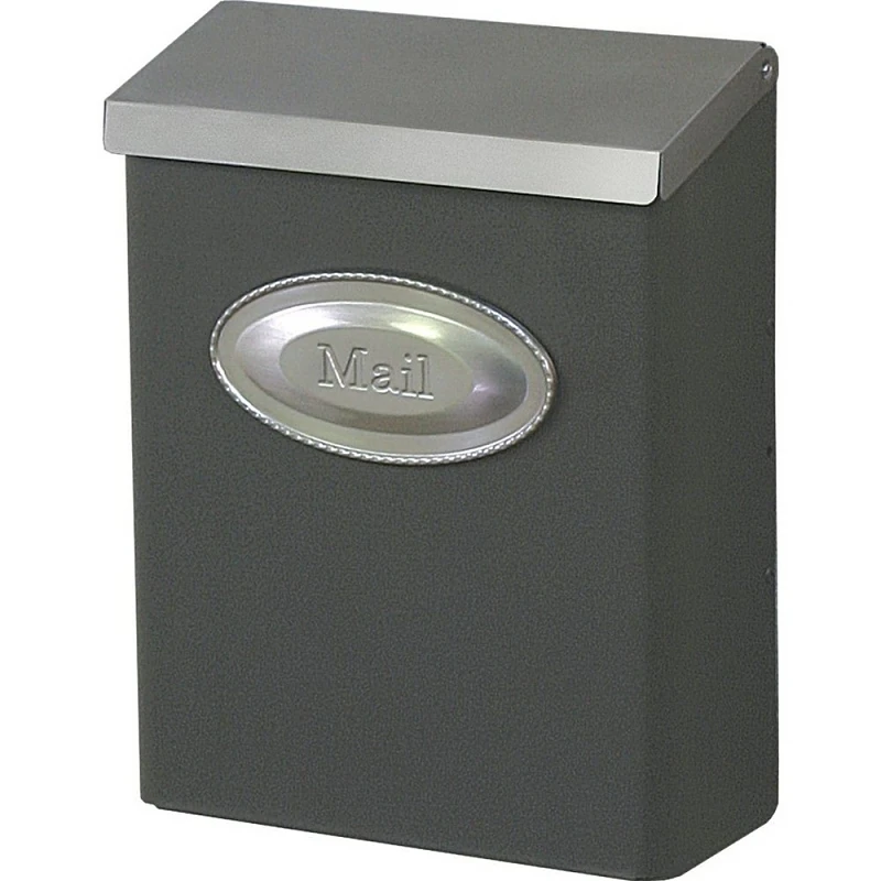 Venetian Bronze Designer Vertical Wall Mount Mailbox With Concealed Lock