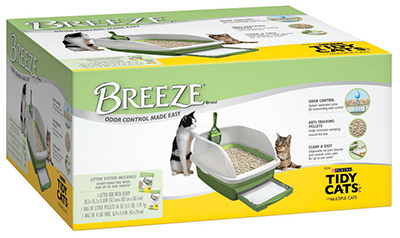 Breeze Litter Box System With Pellets, Pads, And Scoop - Model 12734