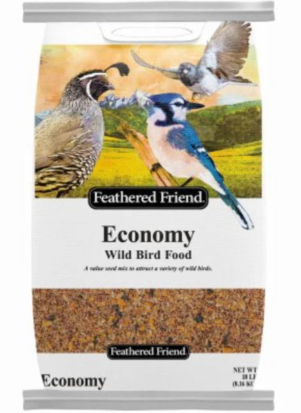 Economy Wild Bird Food, 18 Pound Bag, High Energy Blend for Attracting Various Bird Species