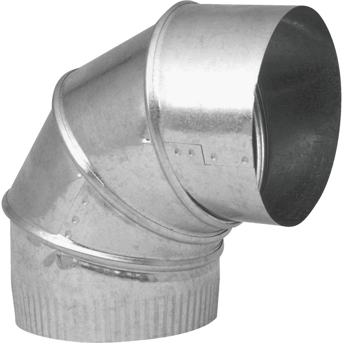 30 Gauge 7 Inch Galvanized Adjustable Elbow For Hvac Systems