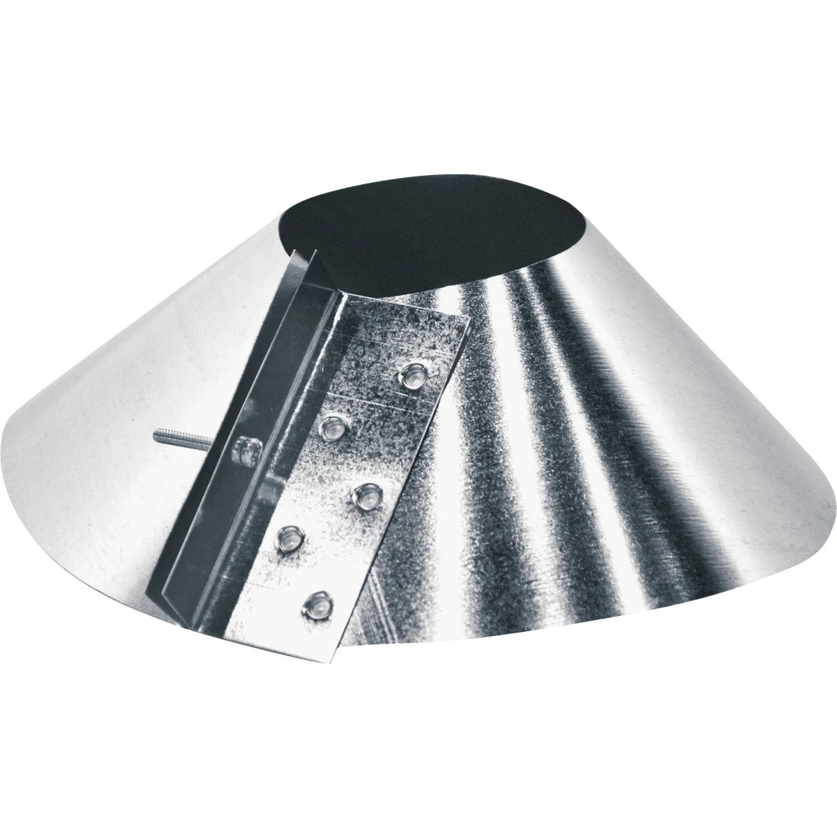 5 In. Galvanized Storm Collar For Single Wall Vent Pipe