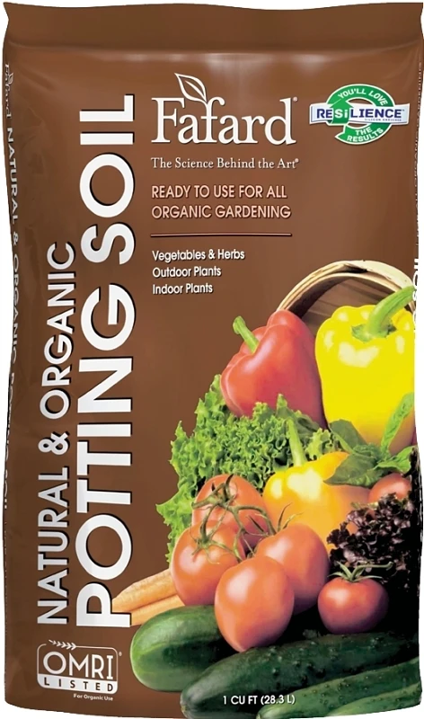 Organic Potting Mix With Fertilizer, 1 Cu. Ft. For Healthy Plant Growth