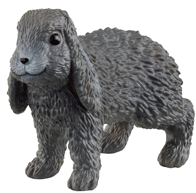 Gray Lop-eared Rabbit Toy Animal Figure for Ages Three and Up
