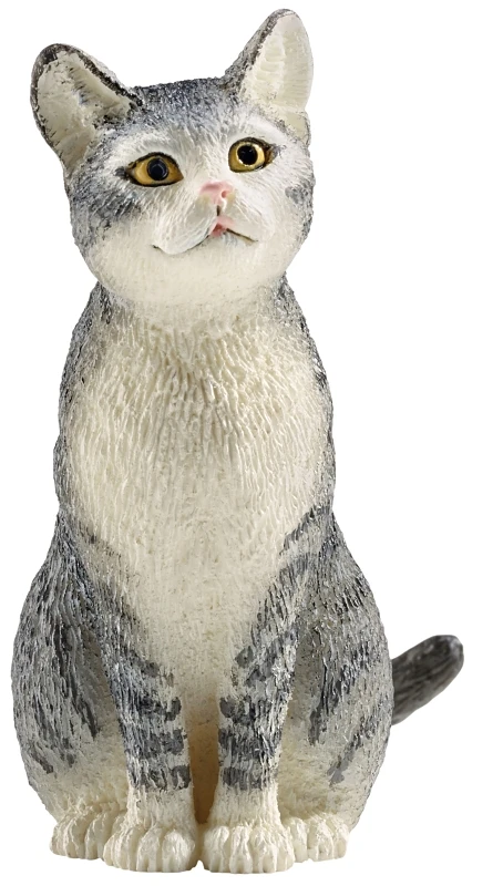 Sitting Cat Toy Animal Figure for Children Ages Three and Up