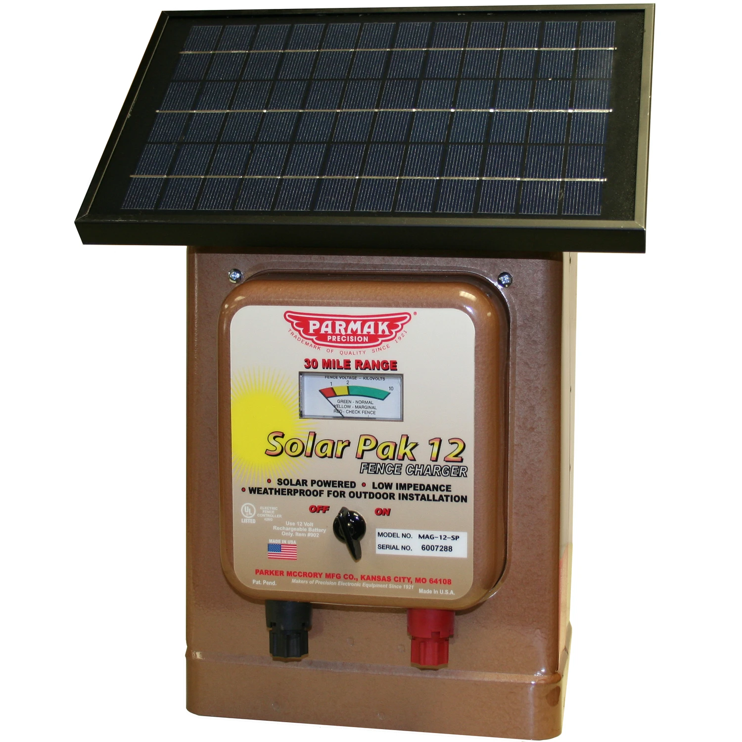 Magnum 12 Solar-pak 12v Electric Fence Charger - 30 Mile Range