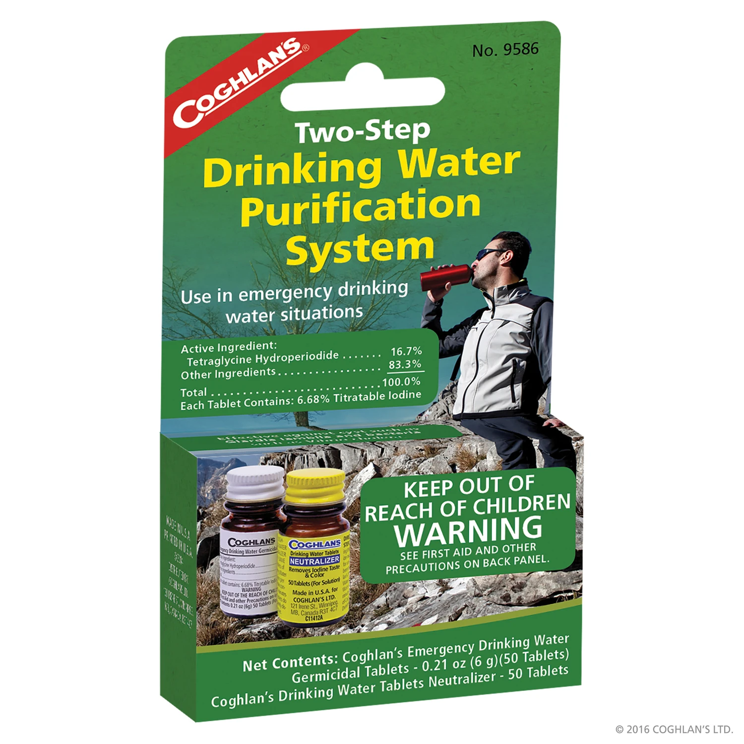 Drinking Water Treatment Kit With Tablets And Neutralizer - 2 Pieces