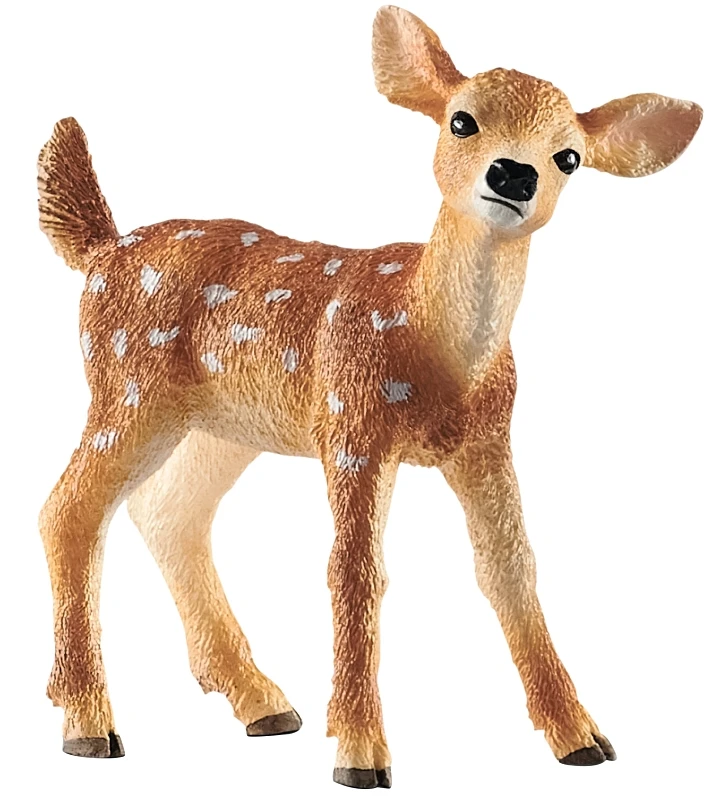 White-tailed Fawn Toy Animal Figure, 5.3" H X 5.5" W, Ages 3 & Up