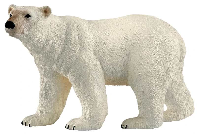 Polar Bear Toy Animal Figure, Realistic Arctic Wildlife Model, Ages 3 & Up