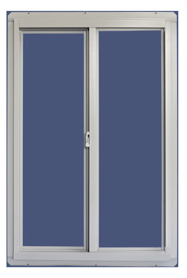 Series 70 White Aluminum Sliding Window 35 In. W. X 23 In. H. With Screen