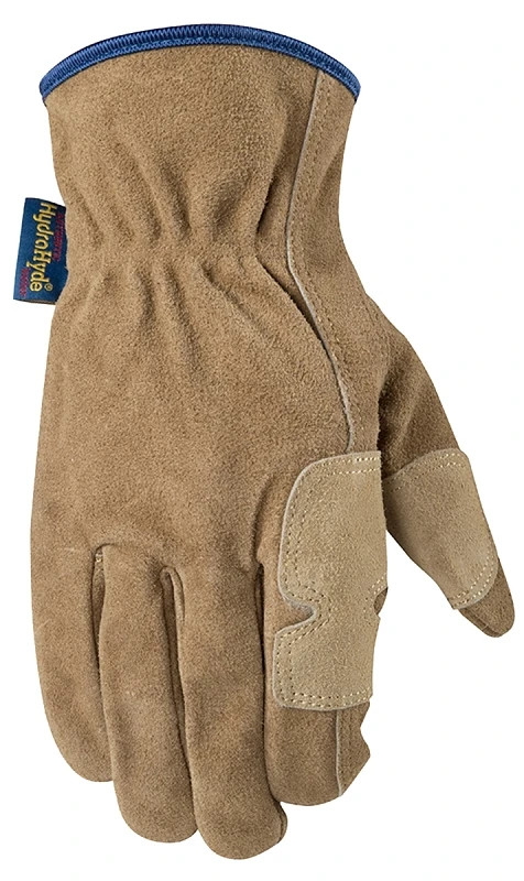 Men's Hydrahyde Tan Leather Work Gloves, Medium Size, Model 1019m