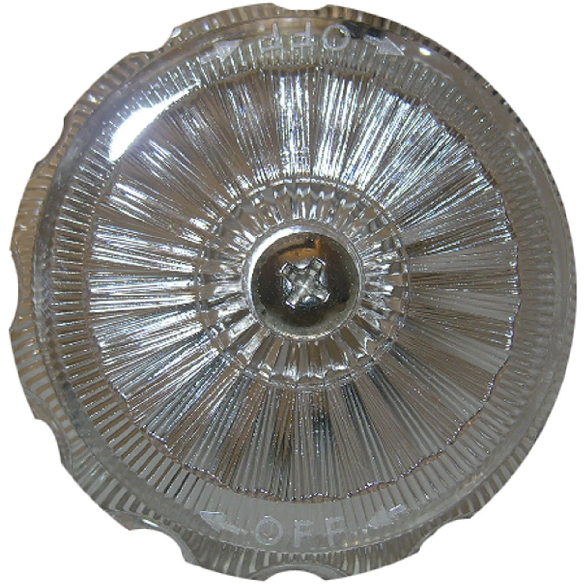 Single-Lever Faucet Handle Replacement, Clear Finish, Durable Design