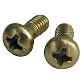 Brass Faucet Bibb Screw, 3/8 In. Long x 8-32 Thread,