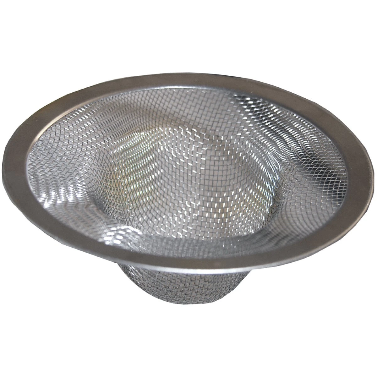 Stainless Steel Mesh Lavatory and Shower Strainer with Chrome Ring