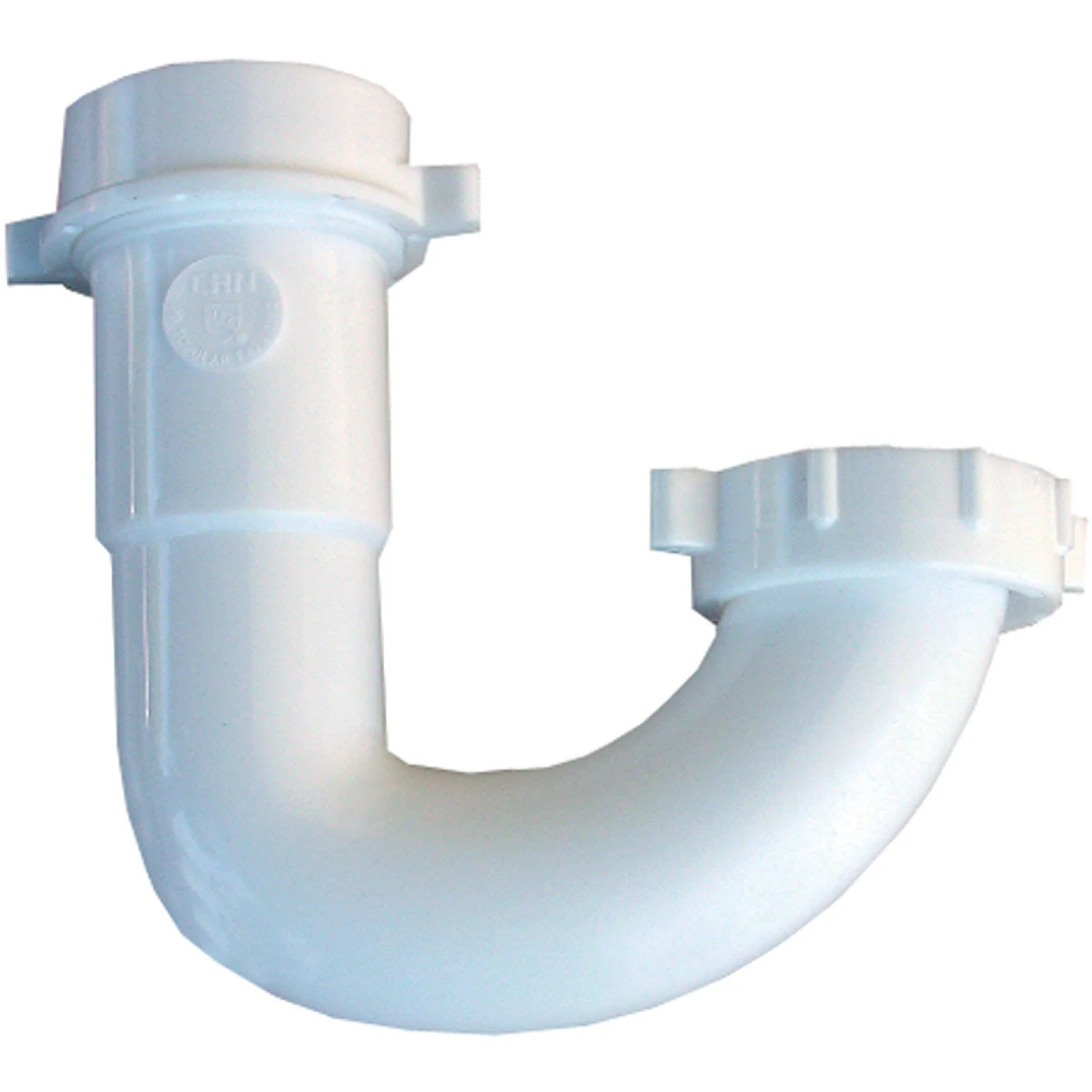 1-1/2 In. White Plastic J-bend With Reverse Nut For Kitchen And Bathroom Sinks
