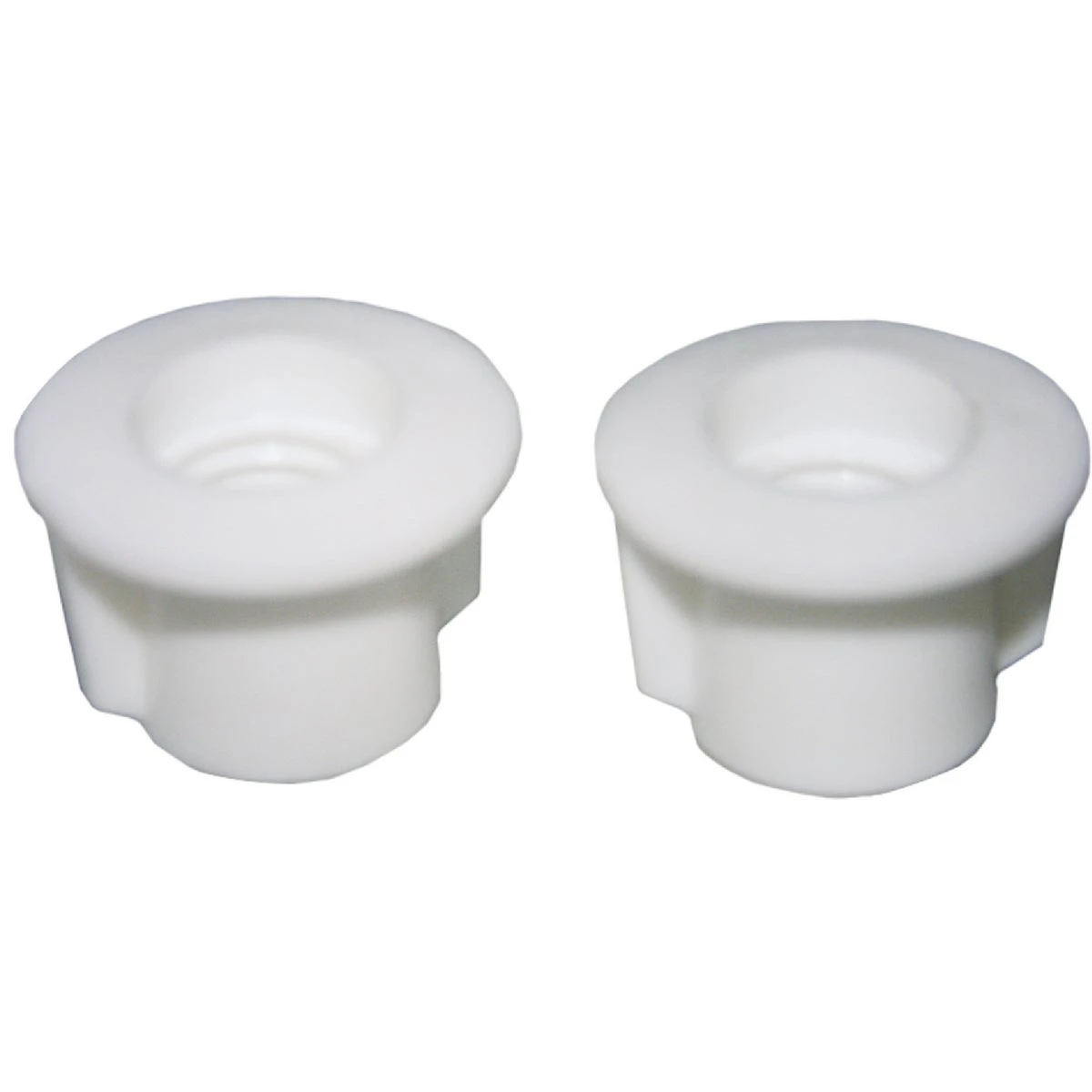 7/16" White Plastic Toilet Seat Bolt With Nuts And Washers