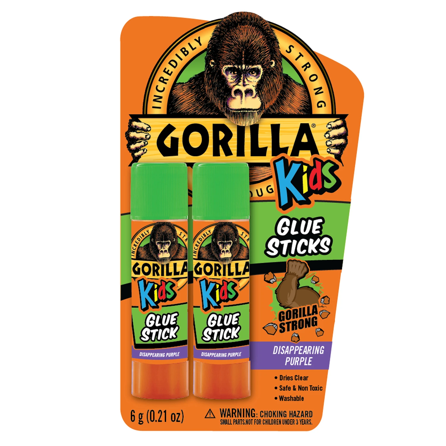 Kids School Glue Sticks, 6-gm., 2-Pk.